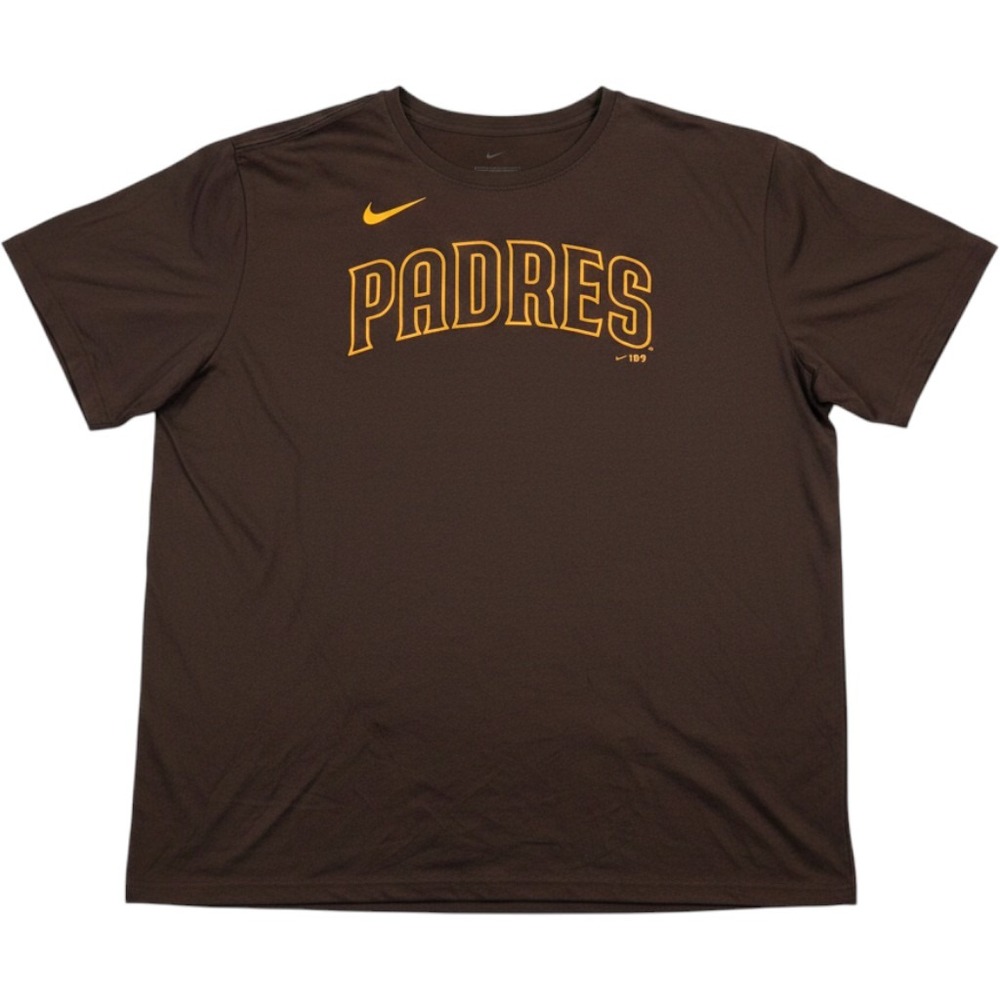Nike T-Shirt Mens 3XL Brown New San Diego Padres Dri-FIT MLB N922-20Q